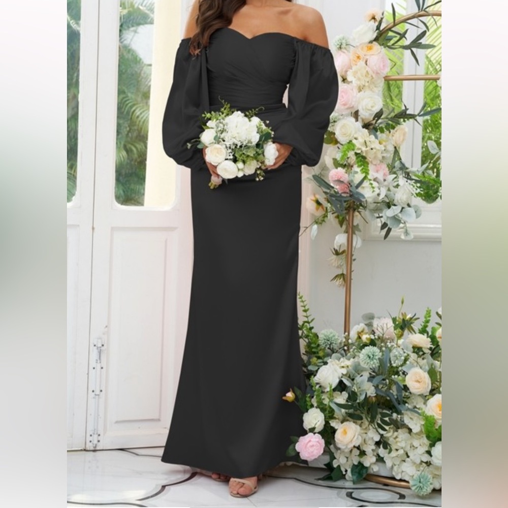 HEBOES BLACK SILK DRESS